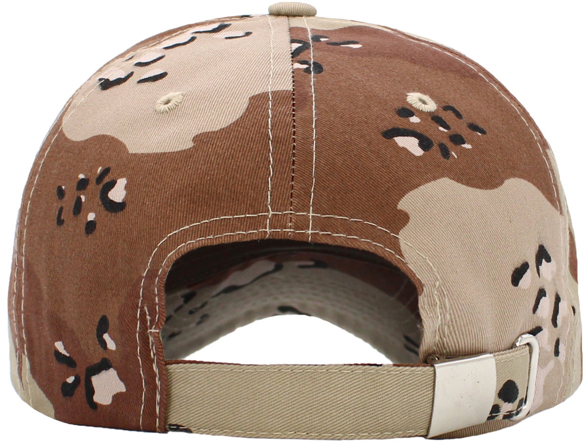 Desert Camouflage Low Profile Baseball Caps Back View
